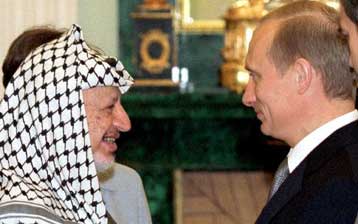 Υποστήριξη Πούτιν προς Αραφάτ για ανακήρυξη ανεξάρτητου παλαιστινιακού κράτους