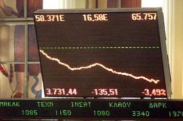 Βουτιά καθόδου για το γενικό δείκτη την Πέμπτη