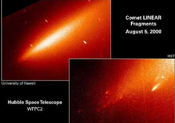 Το Hubble φωτογραφίζει τα υπολείμματα του κομήτη Linear