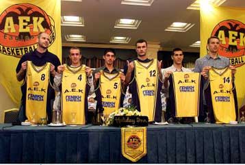 Παρουσιάστηκε η νέα ομάδα της ΑΕΚ στο μπάσκετ