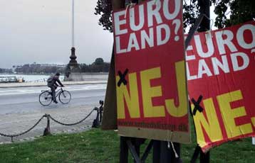 Ισοδύναμοι οι υπέρμαχοι και πολέμιοι του ευρώ στη Δανία<i>Την Πέμπτη το δημοψήφισμα για την έντα