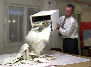 Εκλεισαν οι κάλπες στη Γιουγκοσλαβία <I>Αρχισαν οι μετεκλογικές συγκεντρώσεις</I>