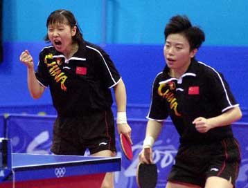 Κινεζική υπόθεση ο τελικός στο διπλό πινγκ πονγκ γυναικών