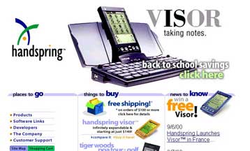 Νέοι υπολογιστές παλάμης Visor από τη Handspring