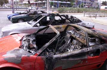 Με εμπρησμό αυτοκινήτου στο Κολωνάκι χτύπησε η οργάνωση «Μαύρο Αστέρι»