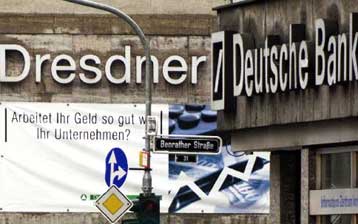 Η Dresdner Bank  διαπραγματεύεται την εξαγορά της αμερικάνικης Wassertein Perella