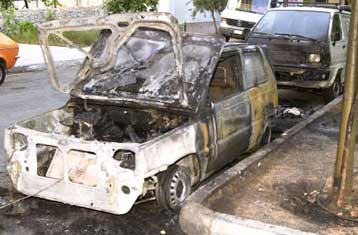 Μπαράζ εμπρηστικών επιθέσεων τη νύχτα στην Αθήνα