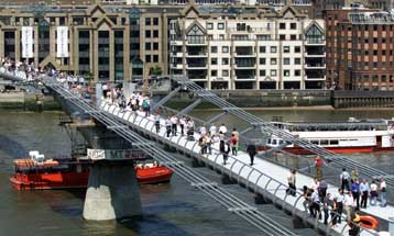 Πάνω από 5 δισ. δραχμές θα κοστίσουν οι εργασίες για τη σταθεροποίηση της Γέφυρας της Χιλιετίας