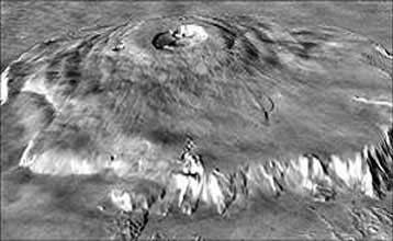 Το Mars Global Surveyor φωτογραφίζει το μεγαλύτερο ηφαίστειο του ηλιακού μας συστήματος