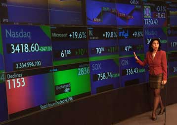 Στα στοιχεία για το ΑΕΠ και το εργατικό κόστος του γ τριμήνου εστιάζει την προσοχή της η Γουόλ Στρι