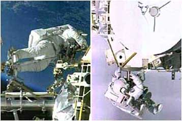 Με επιτυχία στέφθηκε ο πρώτος διαστημικός περίπατος των αστροναυτών του Discovery