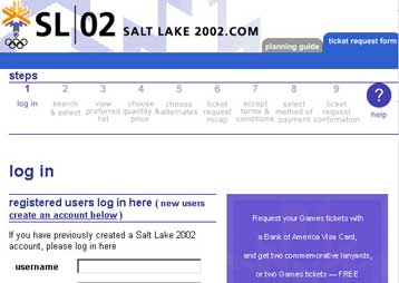 Συνωστισμός στο Διαδίκτυο για ένα εισιτήριο των Χειμερινών Ολυμπιακών Αγώνων του 2002