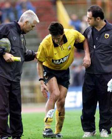 Κάκωση του έξω μηνίσκου ο Μαλαδένης