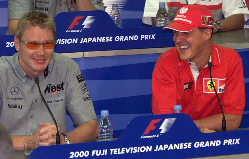 Formula 1: Με χιούμορ αντιμετωπίζουν το GP Ιαπωνίας οι M.Hakkinen και M.Schumacher