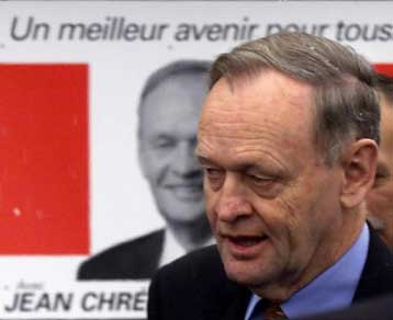 Νικητής ο Κρετιέν στον Καναδά, σχηματίζει αυτοδύναμη κυβέρνηση σύμφωνα με τα exit poll