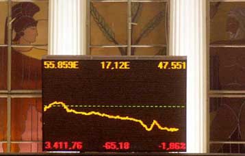 Νέο αρνητικό ρεκόρ έτους για τη Σοφοκλέους<i>Ακατανόητη χαρακτηρίζει την πτώση ο Θ.Καρατζάς</i>