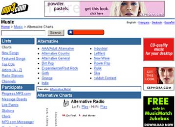 «Τσουχτερή» αποζημίωση στη Universal από το MP3.com