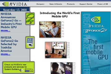 H Nvidia παρουσίασε το πρώτο της τσιπ γραφικών για φορητούς