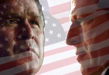 Τελευταία ημέρα προεκλογικής εκστρατείας για Μπους και Γκορ<i>Ελαφρύ προβάδισμα δίνουν οι δημοσκ