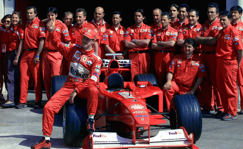 Formula 1: Γυμνάσια… Schumacher στα μέλη της Ferrari!