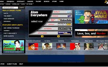 H Macromedia αγόρασε την AtomFilms