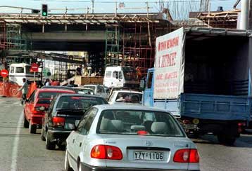 Νέα έργα στην Πέτρου Ράλλη δυσχεραίνουν τους οδηγούς