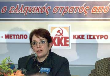 Επικρίσεις Παπαρήγα προς την κυβέρνηση για την πολιτική στα Βαλκάνια