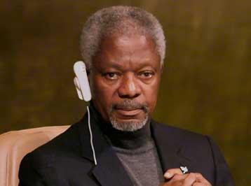 H παγκοσμιοποίηση πρέπει να είναι προς όφελος όλων, τόνισε ο Ανάν μιλώντας στο Νταβός