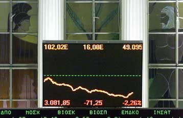 Στο «κόκκινο» η Σοφοκλέους – Κατά 4,6 τρισ. έχει μειωθεί η κεφαλαιοποίηση από τις αρχές του 2001