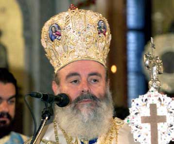 O Xριστόδουλος συναντά μαθητές της Ριζαρείου Σχολής που ζήτησαν να τον δουν