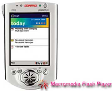 Έκδοση του Flash για Pocket PC ετοιμάζει η Macromedia