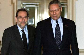 Μεσανατολικό, Βαλκάνια και NMD στο επίκεντρο της πρώτης συνάντησης Πάουελ – Σολάνα