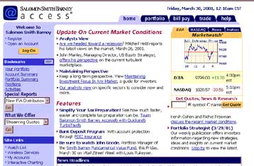 Συγκρατημένες προβλέψεις Salomon Smith Barney για το 2001