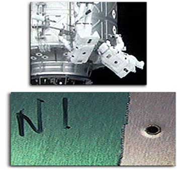 Μικρομετεωρίτες τρύπησαν την ιταλική μονάδα κατά την παραμονή της στον ISS