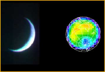 Το Mars Odyssey φωτογραφίζει τον πλανήτη μας