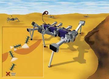 Σκορπιός – ρομπότ υπερνικά εμπόδια και διασχίζει την έρημο