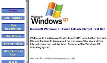 Δικτυακό τόπο δοκιμών των XP εγκαθιδρύει η Microsoft