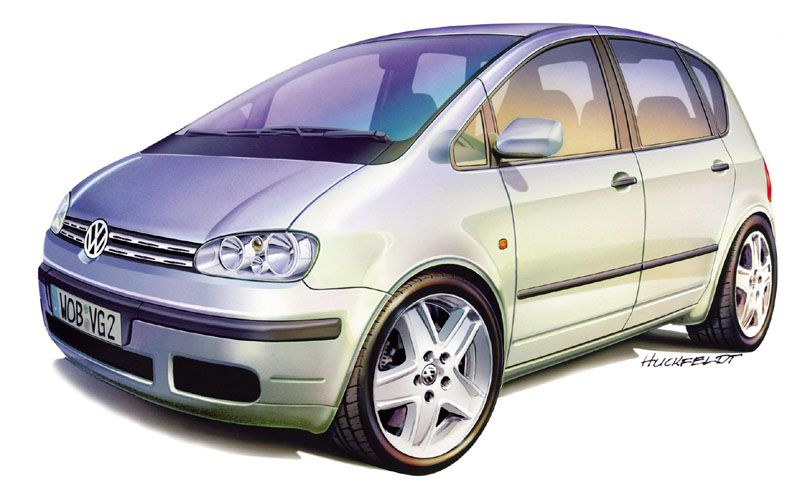 Έκδοση MPV για το VW Golf στο Παρίσι το 2002