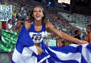 Έως και το 2004 η Βούλα Τσιαμήτα θα είναι παρούσα στους στίβους