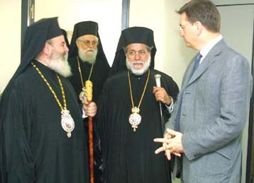 Με Χριστόδουλο και Ευθυμίου συναντήθηκε ο Πατριάρχης Πέτρος