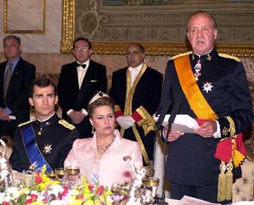 Ο βασιλιάς της Ισπανίας Χουάν Κάρλος στον τελικό του Champions League