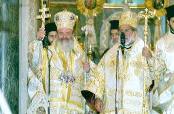 Συνάντηση Σημίτη με Πατριάρχη Αλεξανδρείας και Αρχιεπίσκοπο