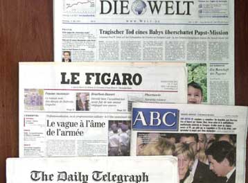 Κοινή δράση αναλαμβάνουν τέσσερις ευρωπαϊκές εφημερίδες