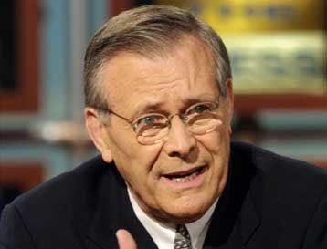 Την πεποίθηση ότι το αεροσκάφος μπορεί να επισκευαστεί και να πετάξει, εξέφρασε ο Ράμσφελντ