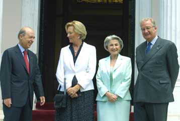 Γεύμα στο Μέγαρο Μαξίμου προς τιμήν του βασιλικού ζεύγους του Βελγίου