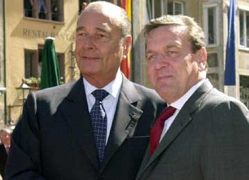 Κοινή φόρμουλα για το μέλλον της Ευρώπης αναζητούν Σιράκ και Σρέντερ