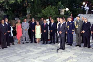 Δεξίωση στο Προεδρικό Μέγαρο για την επέτειο της αποκατάστασης της Δημοκρατίας