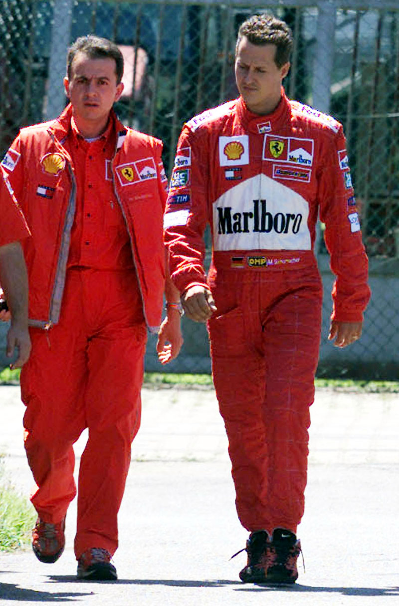 Στα kerb της πίστας της Monza οφείλεται το ατύχημα του M.Schumacher