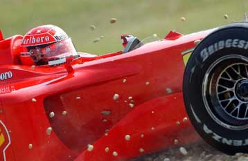 Ο Μίκαελ Σουμάχερ στην pole position του Grand Prix της Ουγγαρίας