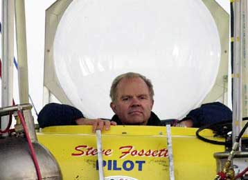 Απέτυχε να κάνει το γύρο του κόσμου με αεροστάτο ο Αμερικανός Στιβ Φόσετ